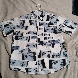 (3/$30) Graphic Eye Print - Cowboy Bebop - Men's Shirt